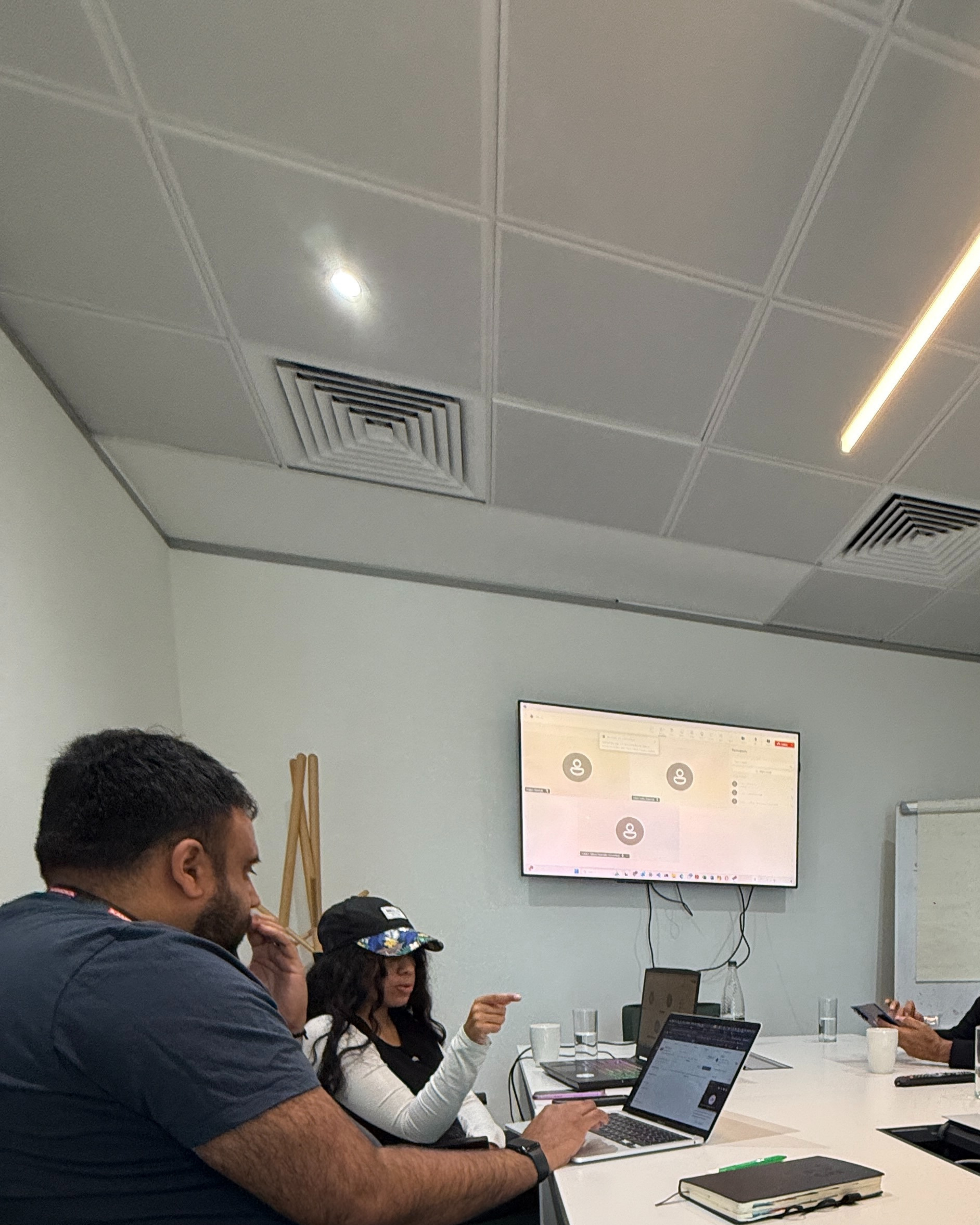 Merlins Group reviewing a client's analytics on screen